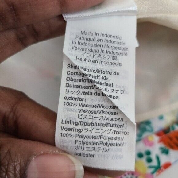 J. Crew Womens Floral Multi-Colored Smocked Midi Dress Size 0 - Picture 10 of 11